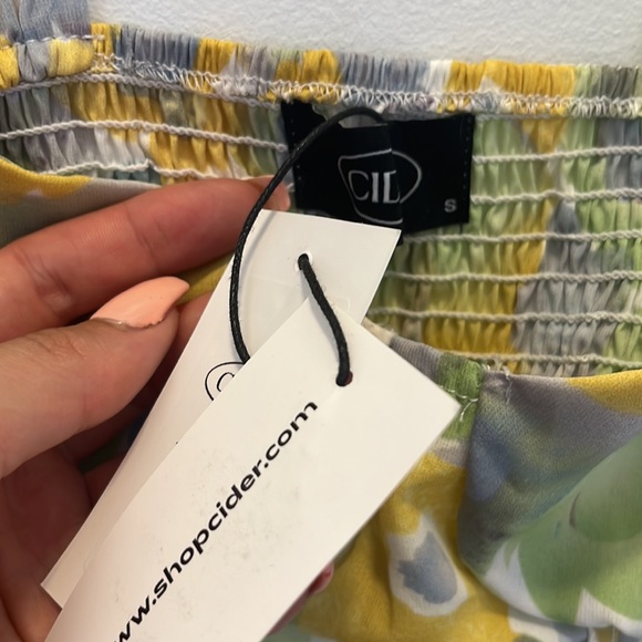 Cider Floral Corset Cropped Tank size S - Picture 5 of 5